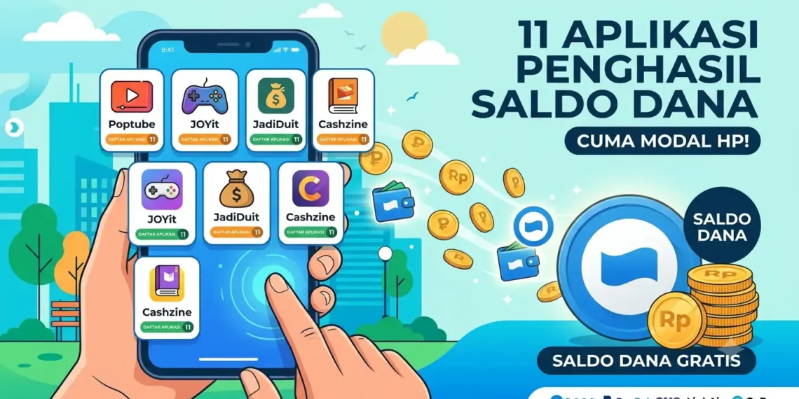 11 Aplikasi Penghasil Saldo DANA Gratis Cuma Modal HP