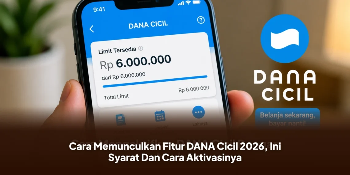 Cara Memunculkan Fitur DANA Cicil 2026, Ini Syarat Dan Cara Aktivasinya