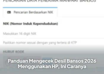 Panduan Mengecek Desil Bansos 2026 Menggunakan HP, Ini Caranya