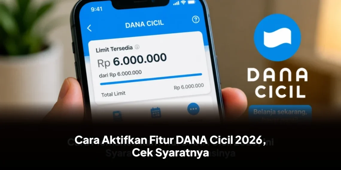 Cara Aktifkan Fitur DANA Cicil 2026, Cek Syaratnya