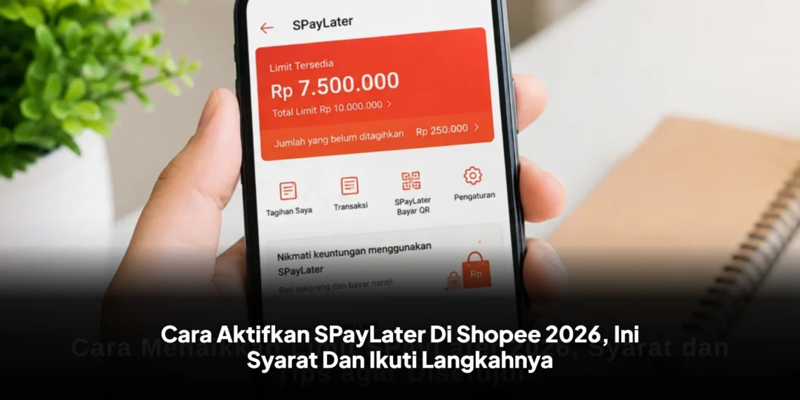 Cara Aktifkan SPayLater Di Shopee 2026, Ini Syarat Dan Ikuti Langkahnya