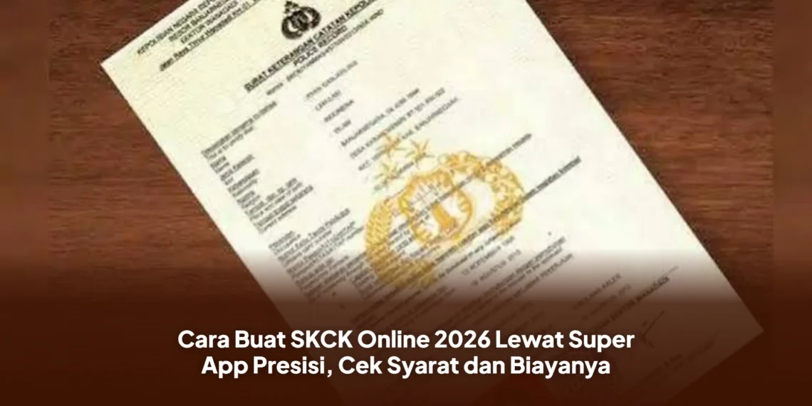Cara Buat SKCK Online 2026 Lewat Super App Presisi, Cek Syarat dan Biayanya