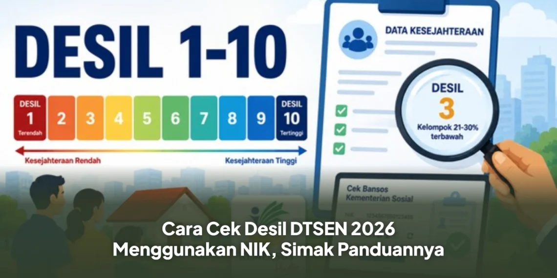 Cara Cek Desil DTSEN 2026 Menggunakan NIK, Simak Panduannya
