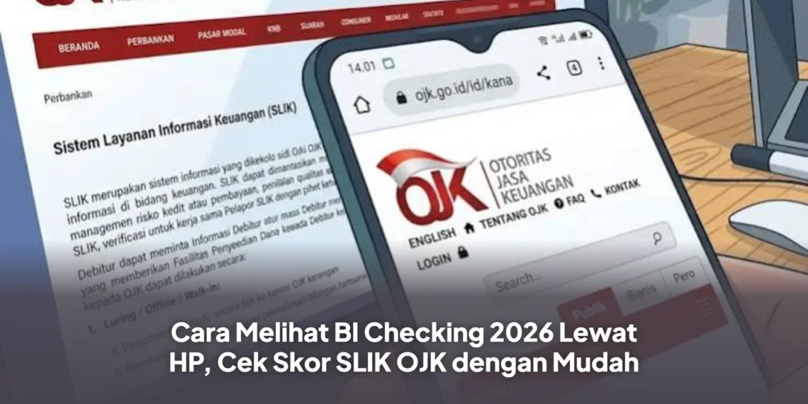 Cara Melihat BI Checking 2026 Lewat HP, Cek Skor SLIK OJK dengan Mudah