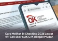 Cara Melihat BI Checking 2026 Lewat HP, Cek Skor SLIK OJK dengan Mudah