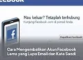 Cara Mengembalikan Akun Facebook Lama yang Lupa Email dan Kata Sandi