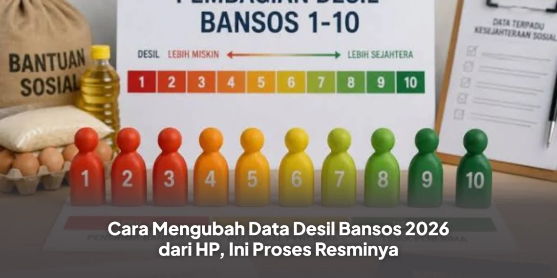 Cara Mengubah Data Desil Bansos 2026 dari HP, Ini Proses Resminya