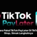 Cara Pakai TikTok PayLater Di TikTok Shop, Simak Langkahnya