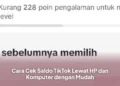 Cara Cek Saldo TikTok Lewat HP dan Komputer dengan Mudah