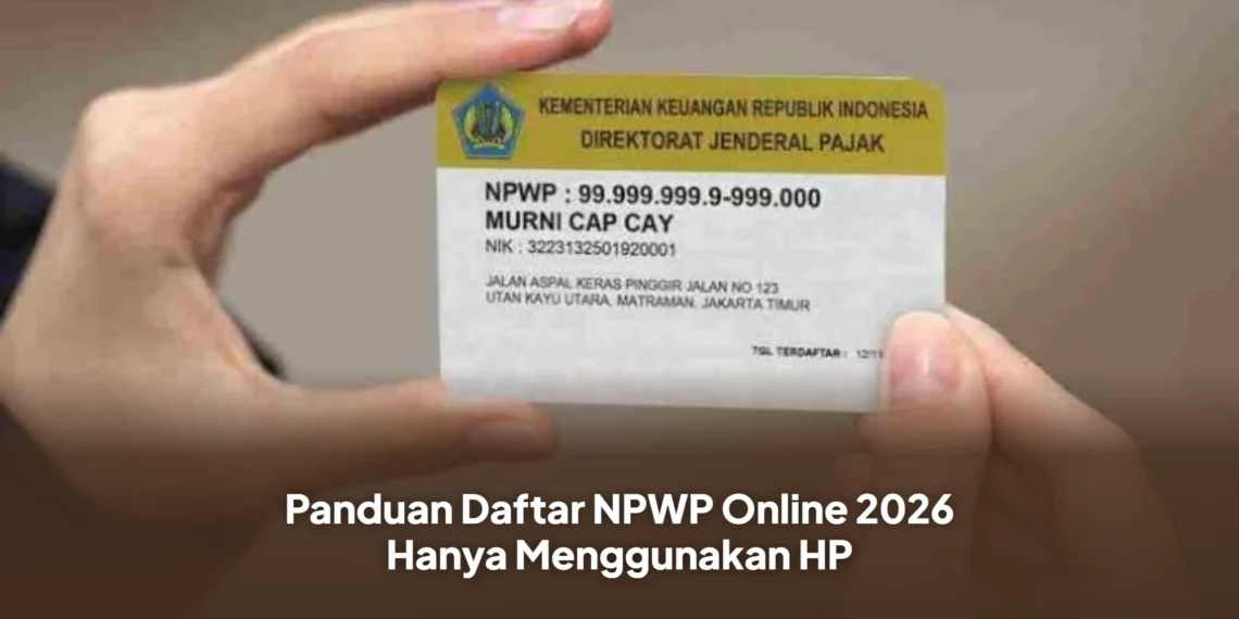 Panduan Daftar NPWP Online 2026 Hanya Menggunakan HP